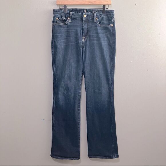 7 For All Mankind Short Inseam Karah Bootcut Jeans Women Size 32